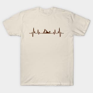 Craftsman Heartbeat and wood plane T-Shirt